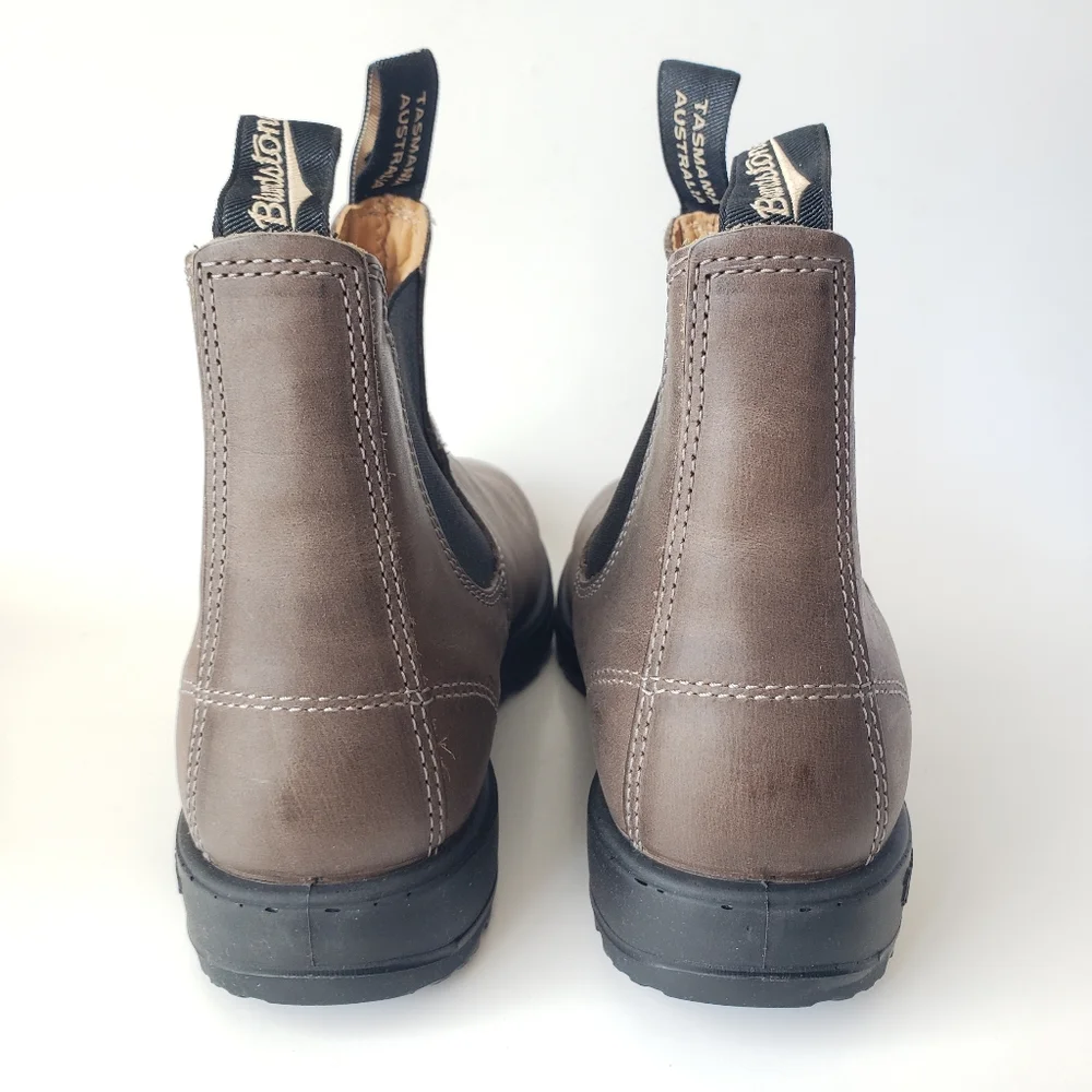 Blundstone 1469 Steel Grey Leather Chelsea Ankle Boots Size 8.5 New in Box - Picture 9 of 11